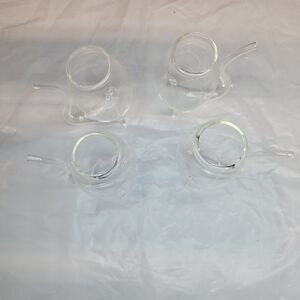 Set of Four Clear Wine Sipping Glass